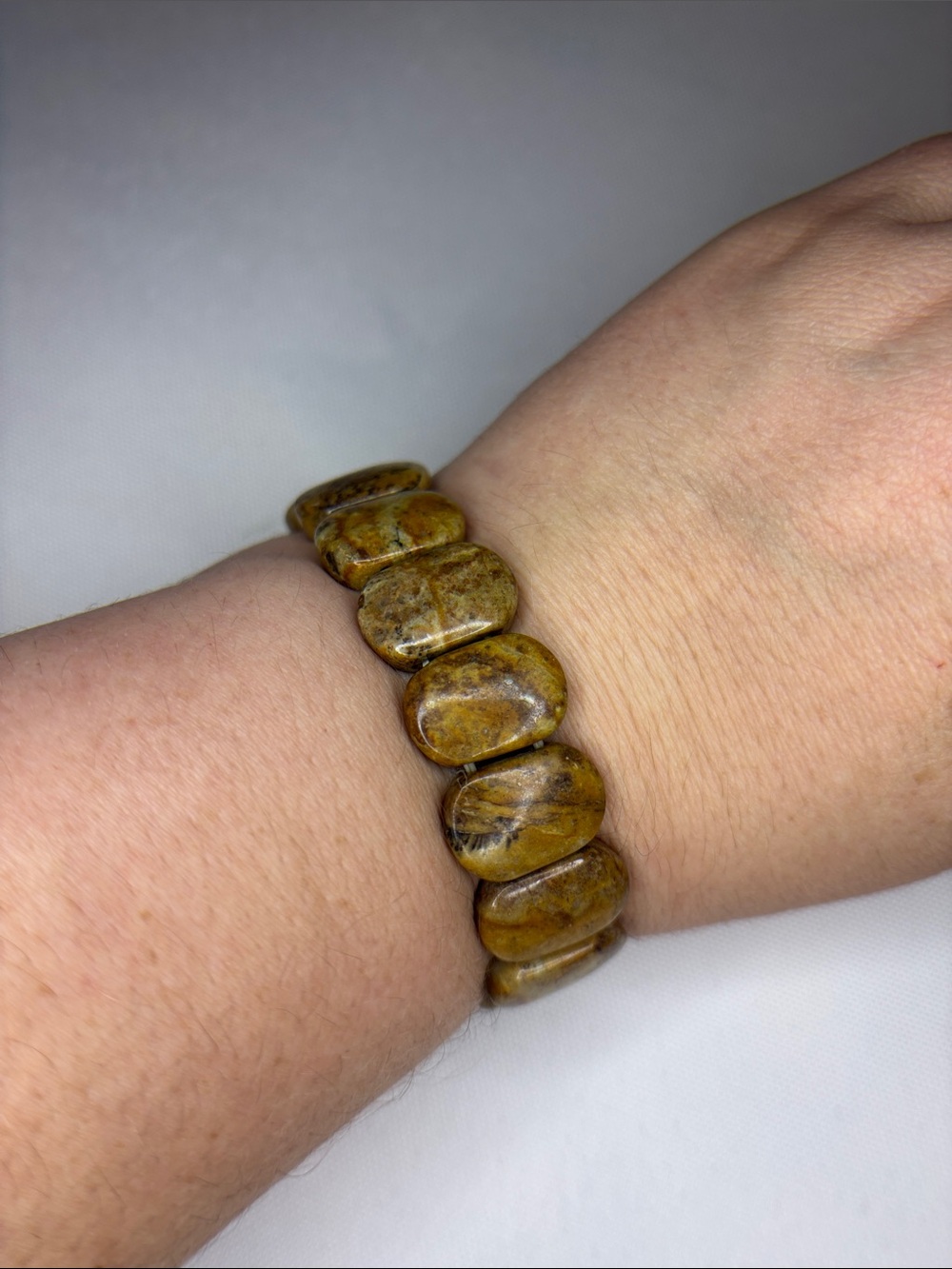 Picture Jasper Panel Stretch Bracelet